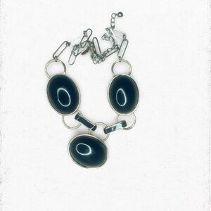 4957u. Black Glass Chico’s Women's Necklace